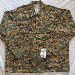 Rothco Digital Woodland Camo Marine Military Tactical XL NWT BDU Jacket